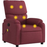 Maison Chic Masažni stol - Relax naslanjač vinsko rdeče blago, (22134589) | Shoptok.si
