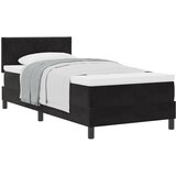 vidaXL Box Spring postelja z vzmetnico Črna 90x200 cm Žamet, (22051014) | Shoptok.si