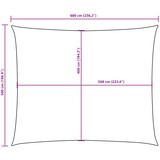  Jedro protiv sunca od tkanine Oxford pravokutno 5 x 6 m smeđe | shoptok.hr