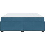  Posteljni okvir z vzmetnico Temno modra 180 x 200 cm Žamet | Shoptok.si