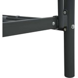 vidaXL pograd črn kovinski 90x200 cm | Shoptok.si