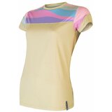 Sensor Women's T-shirt Coolmax Impress Sand/Stripes cene