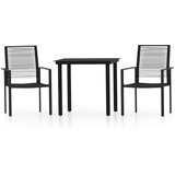  3-dijelni vrtni blagovaonski set crni | shoptok.hr