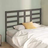  Uzglavlje za krevet sivo 166 x 4 x 104 cm od masivne borovine | shoptok.hr