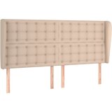  the living store vzglavje z ušesi kapučino 183x23x118/128 cm umetno usnje - vzglavje, (21452102) | Shoptok.si