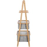 Jimmylee REGAL 45,5/107/33,5 cm siva, naravne barve | Shoptok.si