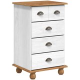 vidaXL ladica 'ASKIM'Bijela 45.8x40x79 cm Čvrsto drvo Bor | shoptok.hr