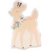 Meri Meri papirnati krožniki die cut pastel deer (8 kosov) | Shoptok.si