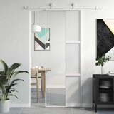  Klizna vrata bijela 76x205 cm od kaljenog stakla i aluminija | shoptok.hr