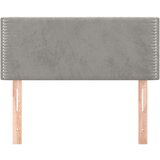  Posteljno vzglavje svetlo sivo 100x5x78/88 cm žamet, (20736237) | Shoptok.si