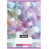 NEBULO šivena bilježnica za 2. razred s crtama, uzorak pero, 16-32 A/5 | shoptok.hr
