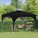  Rastezljivi šator za zabave 290 x 290 x 245 cm Crna | shoptok.hr