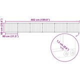  Vrata za pse 6 pcs Crna 80 x 60 cm Cinkani čelik | shoptok.hr