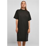 UC Ladies Women's Organic Long Oversized T-Shirt Dress Black Cene