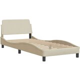  Okvir za krevet bez madraca krem 90x200cm od tkanine - Krema 90 x 200 cm | shoptok.hr