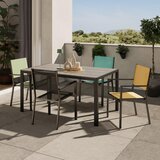 Ambia Garden VRTNA MIZA kovina, umetna masa siva, temno siva | Shoptok.si