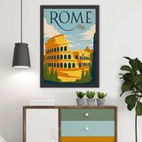 WALLXPERT Dekorativna slika Rome 2 (55 x 75 cm) u više boja sa ramom od MDF-a | Eponuda.com
