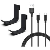 Ipega P5V006 Kabl za punjenje Joypad-a za PS5, Sa kukama za kačenje, Crni | Eponuda.com