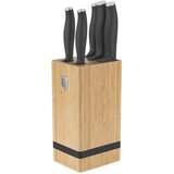Berlinger Haus Set stojalo+5 kos nožev Anthracite 28x9xh25,5cm / les, inox, (5000199831) Cene