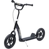 HOMCOM Otroški skiro z zadnjo zavoro, 12-palčni skiro, brcni skiro, EVA, črn, (5000268200) | Shoptok.si