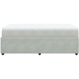 Box spring krevet s madracem svjetlosivi 120x200 cm baršunasti | shoptok.hr