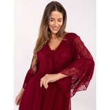Italy Moda Dress-MI-SK-62435.16-burgundy | Shoptok.si