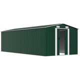  Vrtno spremište 257 x 580 x 181 cm metalno zeleno | shoptok.hr