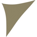 vidaXL Senčno jadro oksford blago trikotno 2,5x2,5x3,5 m bež Cene