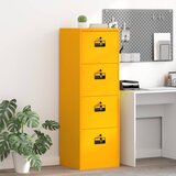 Kabinet za datoteke s ladicama Žuta 45,5 x 42 x 139 cm | shoptok.hr
