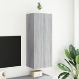  Zidni TV ormarić siva boja hrasta 40,5 x 30 x 102 cm drveni | Eponuda.com