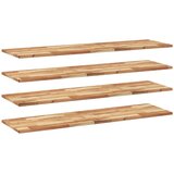 vidaXL Plutajuće police 4 kom 120x40x2 cm Masivno drvo akacije s uljnim premazom - Uljni premaz 120 x 40 x 2 cm 4 1 | shoptok.hr