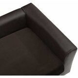 SOFA za pse smeđa 60 x 43 x 30 cm od pliša i umjetne kože | shoptok.hr