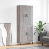  Visoka komoda siva sonome 69,5x34x180 cm od konstruiranog drva | shoptok.hr