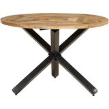 Maison Chic Jedilna miza - Kuhinjska miza - Jedilni stol Ø110x75 cm trden robusten mangov les, (21715283) | Shoptok.si