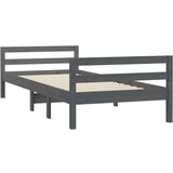  Posteljni okvir siv 75x190 cm trdna borovina, (20650902) | Shoptok.si