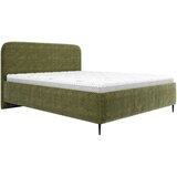 MID.YOU OBLAZINJENA POSTELJA 160 cm x 200 cm , les, tekstil, leseni material zelena | Shoptok.si