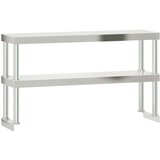  Radni stol s policom 110x55x150 cm nehrđajući čelik | shoptok.hr