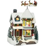 Ena 26406 novogodišnja svetleća kuća 11 led 15x22x30cm | ePonuda.com