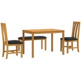  Blagovaonski set 4 kom. Crna Čvrsto Hrastovo Drvo | shoptok.hr