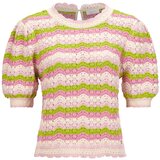Rich & Royal Pulover zelena / roza / svetlo roza / bela | Shoptok.si