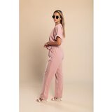 Fenzy Eleganten Kombinezon S Kovinskim Detajlom, Svetlo Roza | Shoptok.si