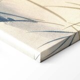 Slika - Herons over a winter pond - Japanese-style illustration in dark colours 120x80 Na talijanskom platnu | shoptok.hr