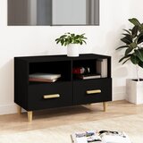 The Living Store TV omarica črna 80x36x50 cm inženirski les - TV Omarica, (21377017) Cene