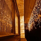  LED svjetlosna zavjesa s daljinskim upravljačem 500 LED – toplo bijela | shoptok.hr