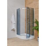 AQUAART tuš kabina wellness lugo polukružna s kadom 90x90x200 cm | shoptok.hr