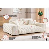 Ropez Krem sofa od samta 213 cm Justin – | shoptok.hr