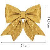 springos set božićnih mašni, 8 x 8 cm, 6 kom., glitter zlatna | shoptok.hr
