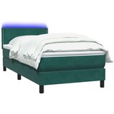  Box Spring krevet s madracem tamnozeleni 80x220 cm baršun | shoptok.hr