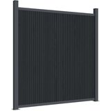  Ograjni panel siv 1218x186 cm WPC | Shoptok.si