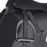 vidaXL Sedlo za Jahanje Komplet 17,5 " od Prave Kože Crno 12 cm 5 u 1 | shoptok.hr